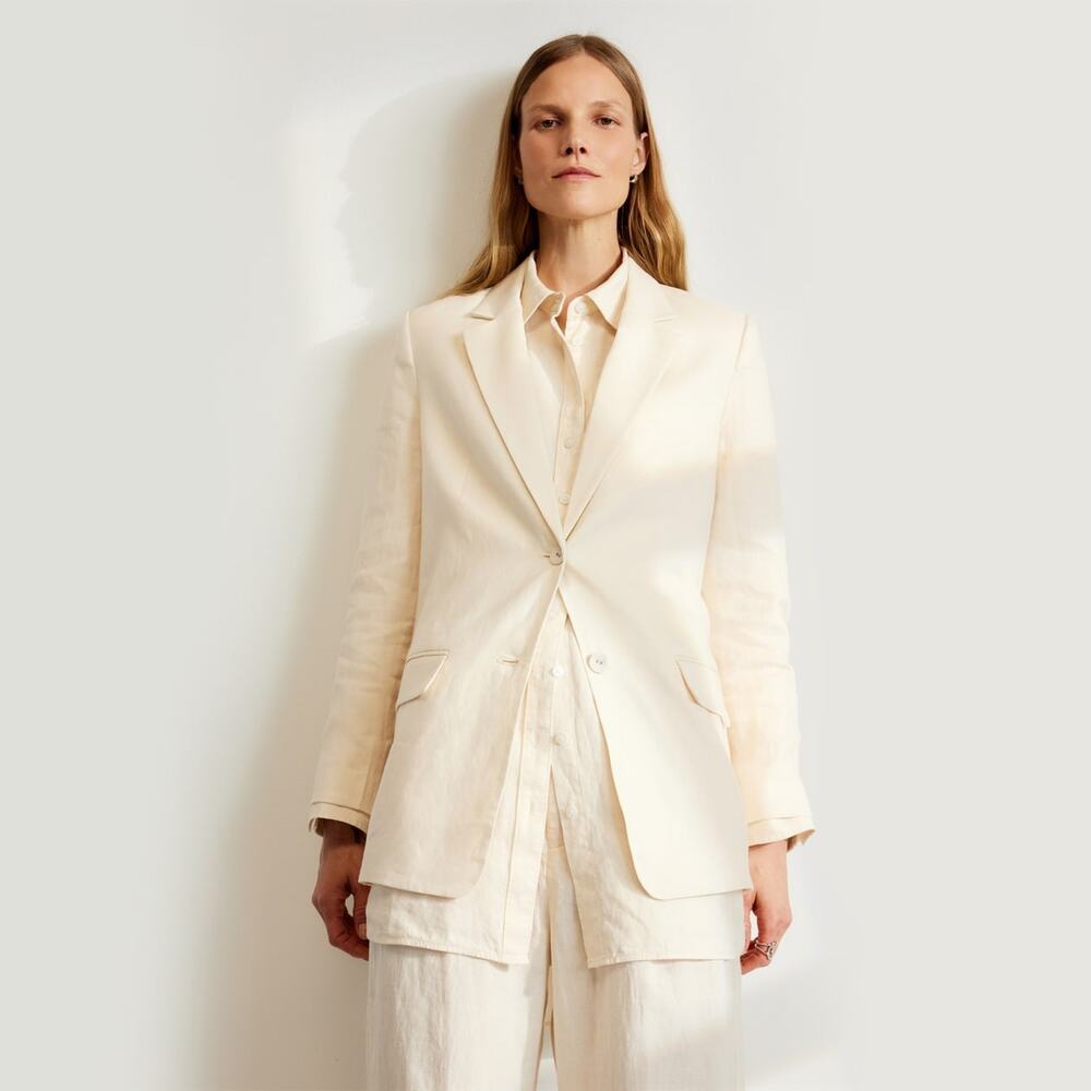 Everlane The Linen Oversized Blazer - 00